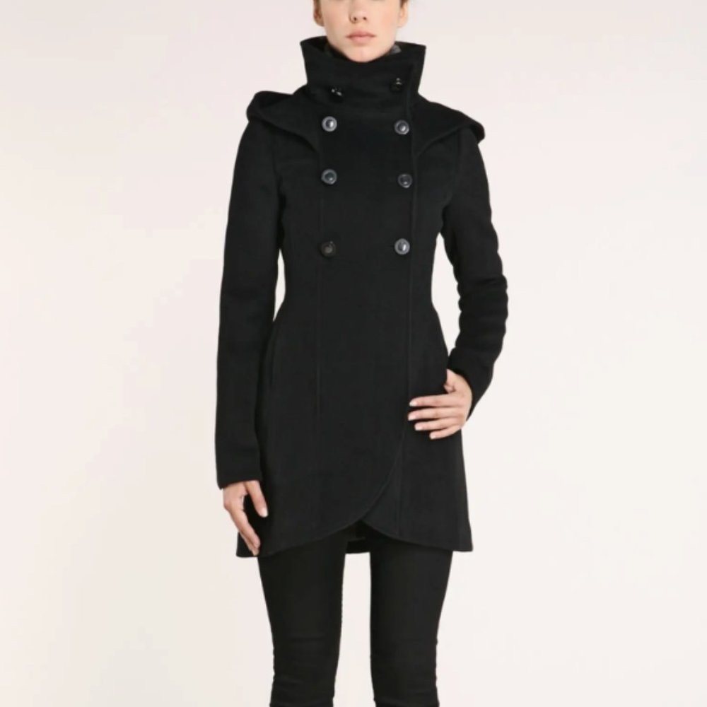 Soia & Kyo Hooded Wool Coat